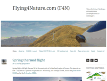Tablet Screenshot of flying4nature.com